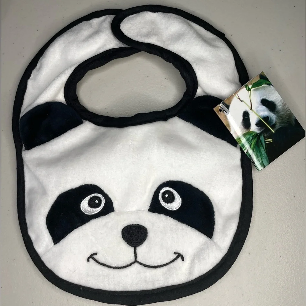Baby Bib Panda Smithsonian National Zoological Park AURORA WORLD Bib Baby 🆕 BIB
